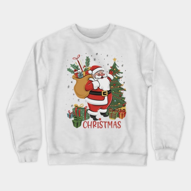 Christmas Santa Crewneck Sweatshirt by Abelfashion